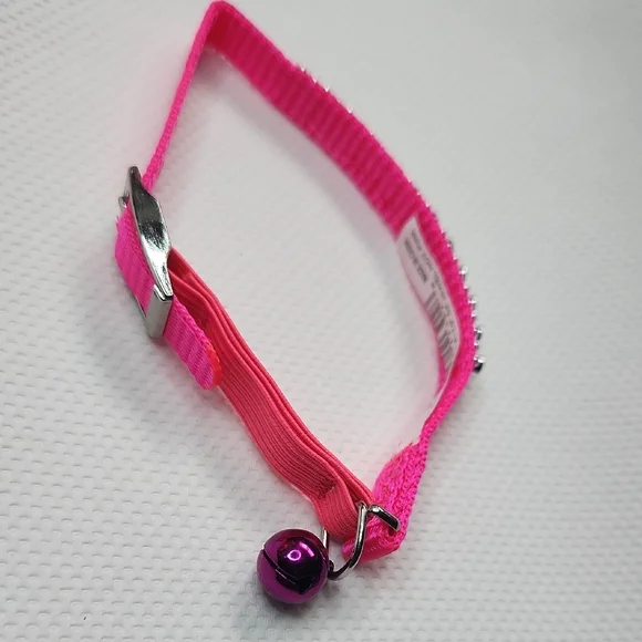 Pink Rhinestone Cat Collar - Picture 6 of 11